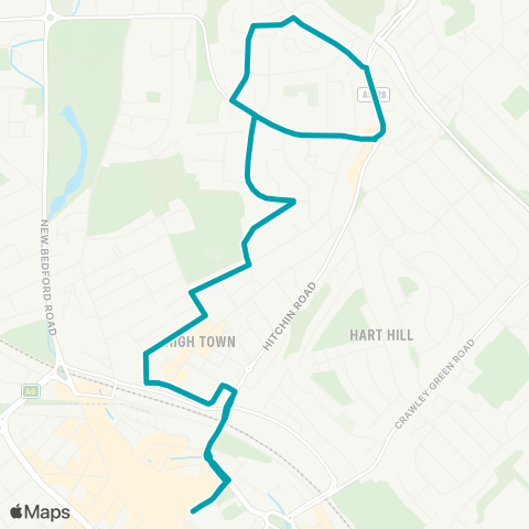 Arriva Beds and Bucks  map