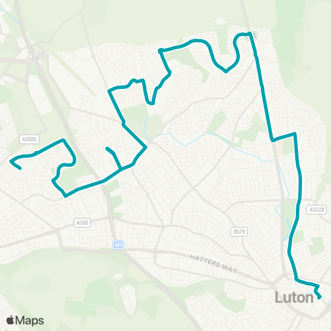 Arriva Beds and Bucks  map