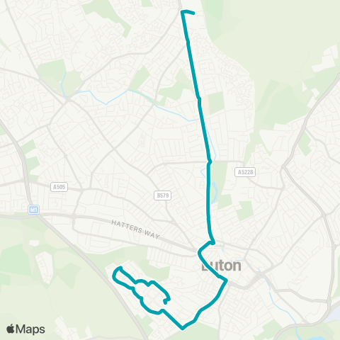 Arriva Beds and Bucks  map