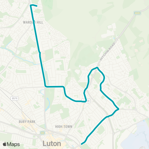 Arriva Beds and Bucks  map