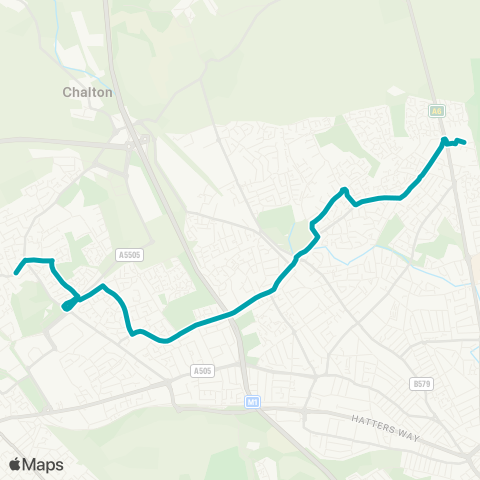 Arriva Beds and Bucks  map