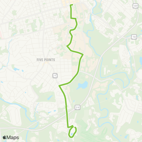 Athens Clarke County Transit Lumpkin / S Milledge map