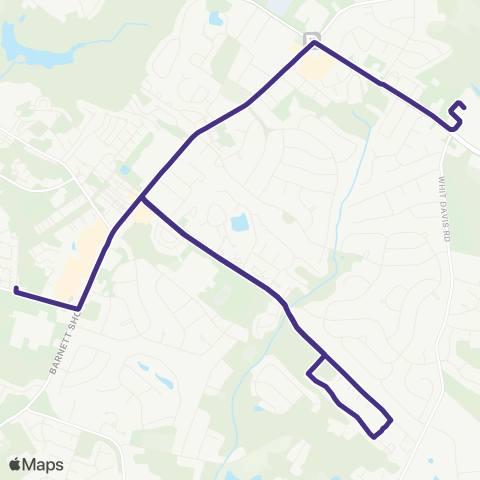 Athens Clarke County Transit East Side Circulator map