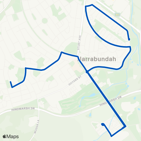 ACT School routes Red Hill PS Narrabundah Symonston map