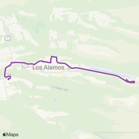 Atomic City Transit Canyon and Central map