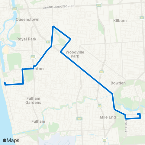 Torrens Transit Grange 1 map