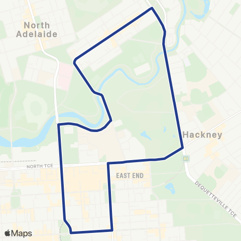 Torrens Transit WOMADelaide Loop Service map