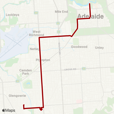 Torrens Transit Morphettville Depot - Adelaide Oval map