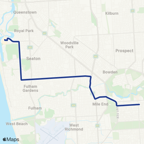 Torrens Transit West Lakes Centre Interchange - City map