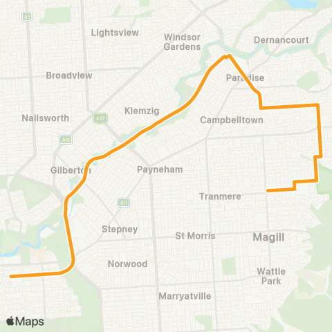 Torrens Transit Firle - City map