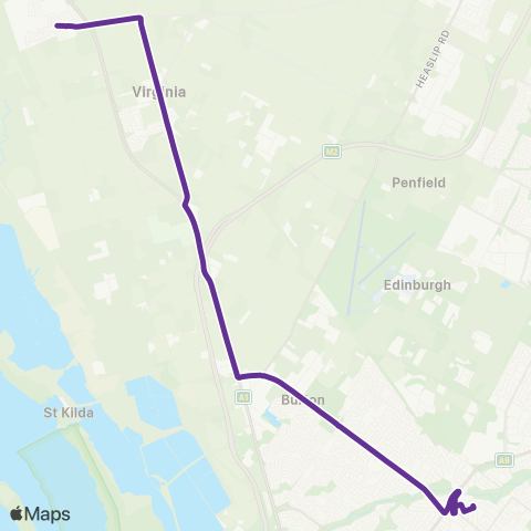 Torrens Transit Riverlea Park - Salisbury map