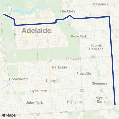 Torrens Transit City - Glen Osmond map