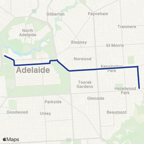 Torrens Transit Stonyfell - City map