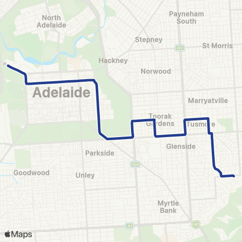 Torrens Transit Beaumont - City map