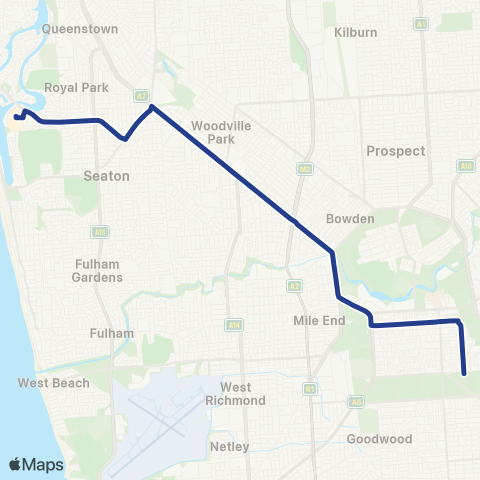 Torrens Transit West Lakes Centre Interchange - City map