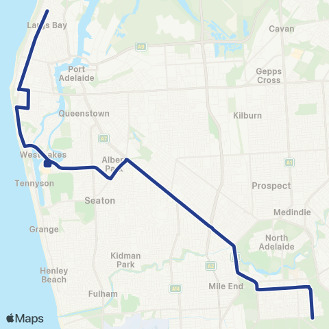 Torrens Transit Largs Bay - City map