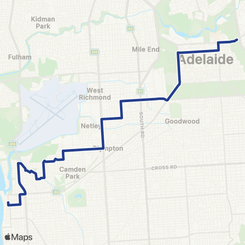 Torrens Transit Glenelg Interchange - City map