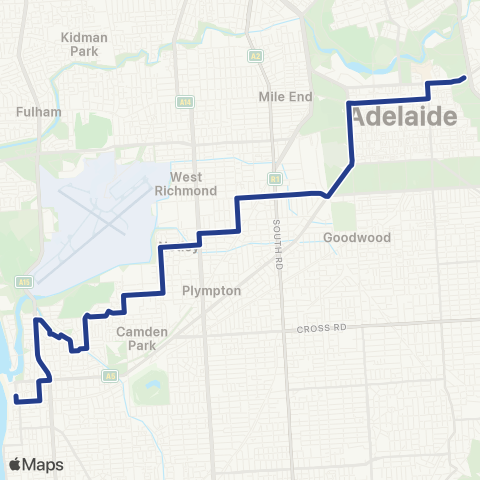 Torrens Transit Glenelg Interchange - City map