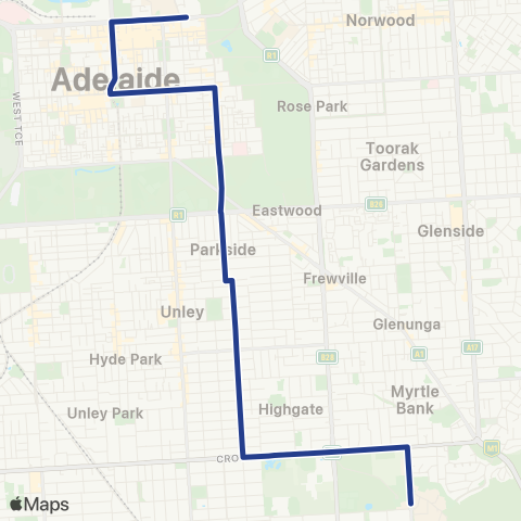 Torrens Transit Urrbrae - City map