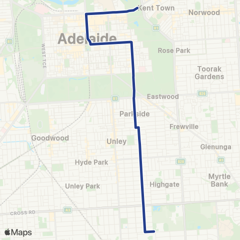 Torrens Transit Kingswood - City map