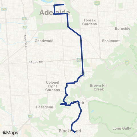 Torrens Transit Blackwood Interchange - City map