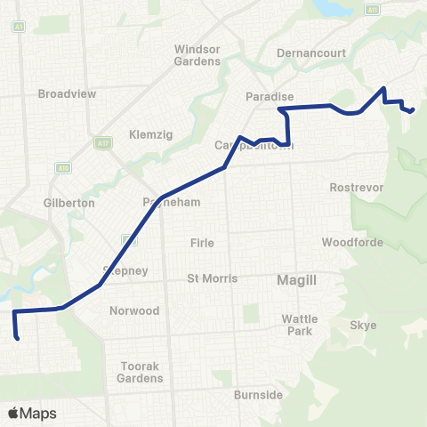 Torrens Transit Athelstone - City map