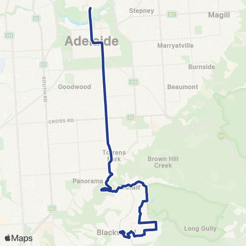 Torrens Transit Blackwood Interchange - City map