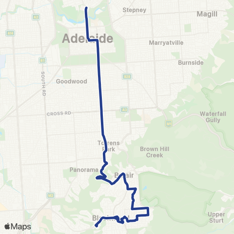 Torrens Transit Blackwood Interchange - City map