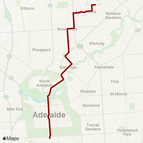 Torrens Transit Northgate - City map