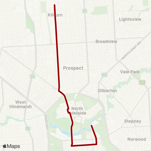 Torrens Transit Kilburn - City map