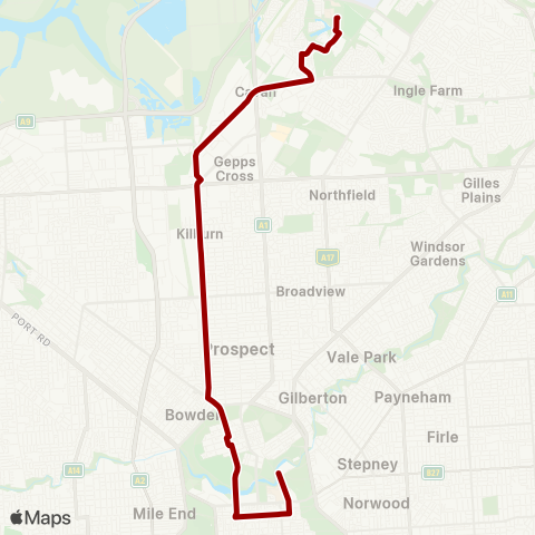 Torrens Transit UniSA Mawson Lakes Campus - City map