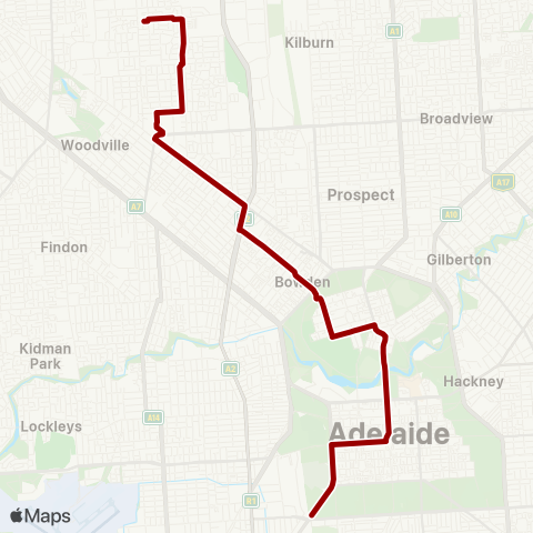 Torrens Transit Mansfield Park - City map