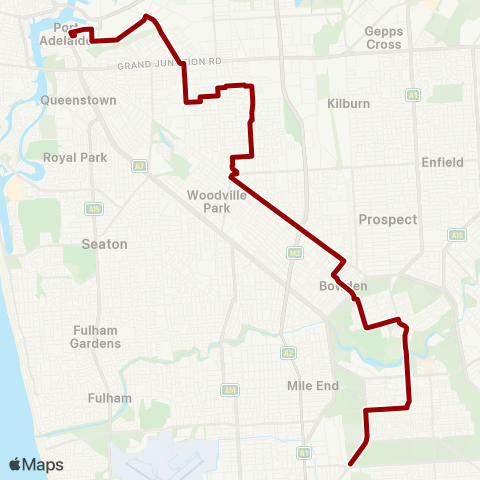 Torrens Transit Port Adelaide Interchange - City map