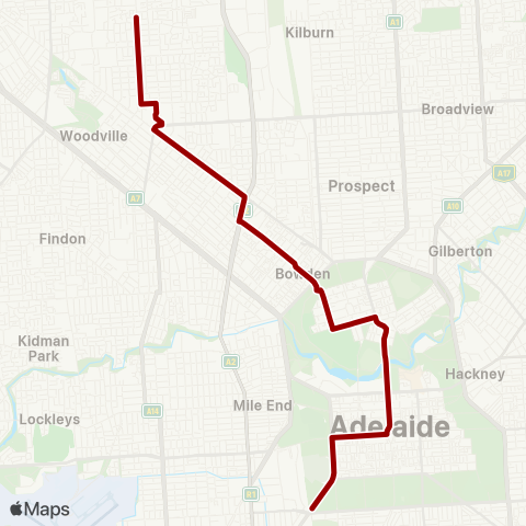 Torrens Transit Mansfield Park - City map