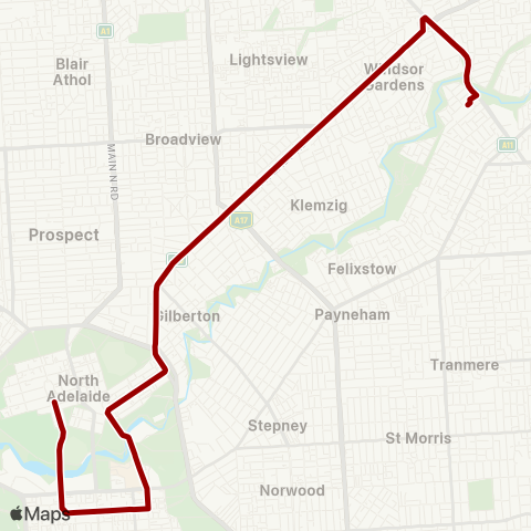 Torrens Transit Paradise Interchange - City map