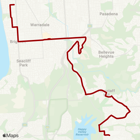 Torrens Transit Aberfoyle Hub - Marion Centre Intg map