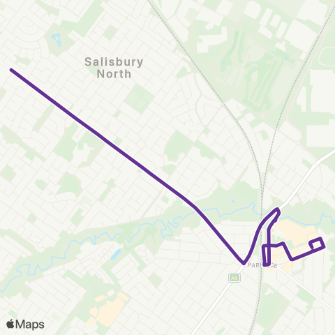 Torrens Transit Salisbury North - Salisbury map