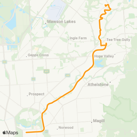 Torrens Transit Golden Grove Interchange - City map