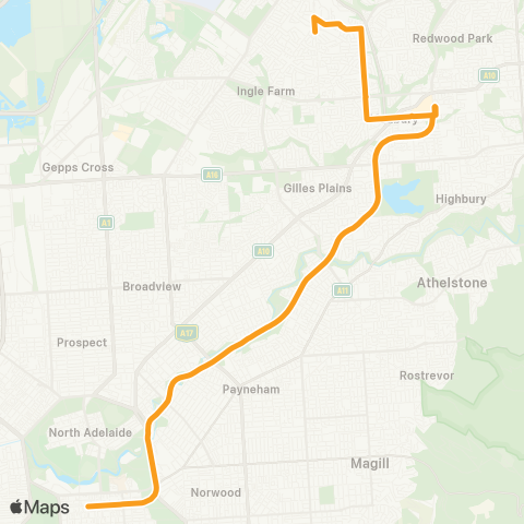 Torrens Transit City - Para Hills map