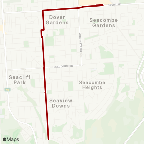 Torrens Transit Seaview Downs - Marion Centre Intg map