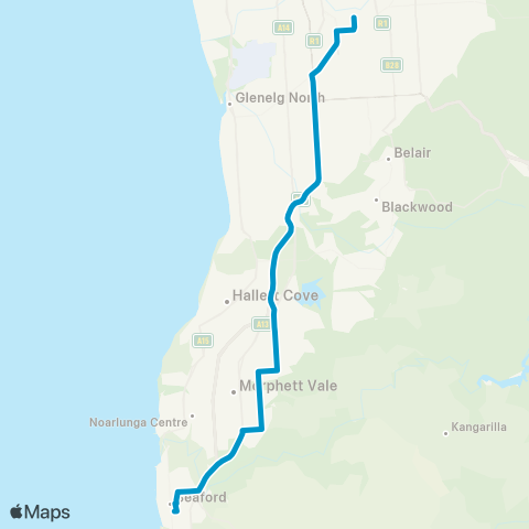 Busways Seaford Centre - City map