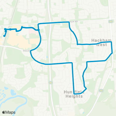 Busways Noarlunga Centre - Huntfield Heights ↺ map