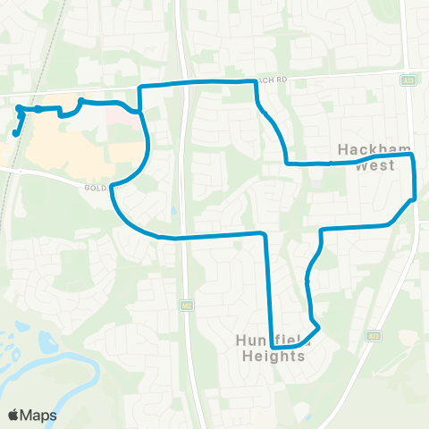 Busways Noarlunga Centre - Huntfield Heights ↻ map