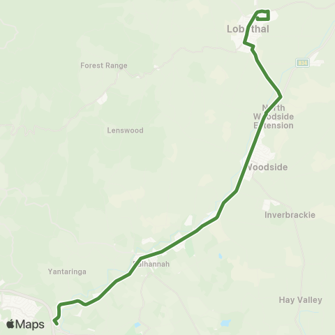 SouthLink Verdun - Lobethal map