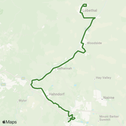 SouthLink Lobethal - Mt Barker map