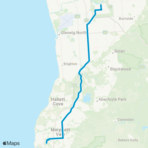 Busways S Adelaide Footy Club - Adelaide Oval map