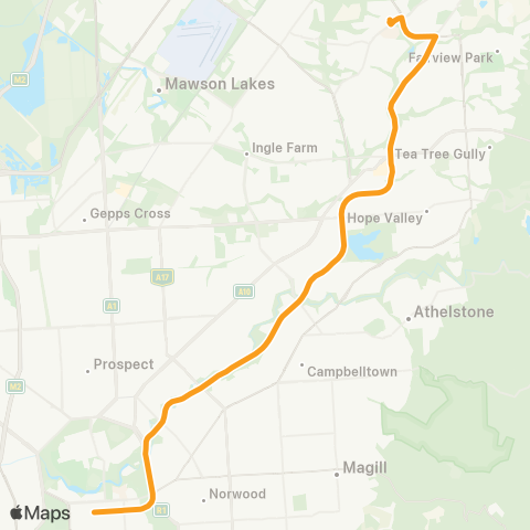 Torrens Transit Golden Grove Interchange - City map