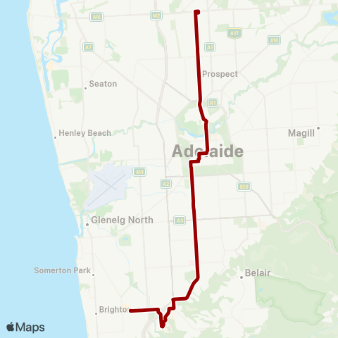 Torrens Transit Marion Centre Intg - Blair Athol map