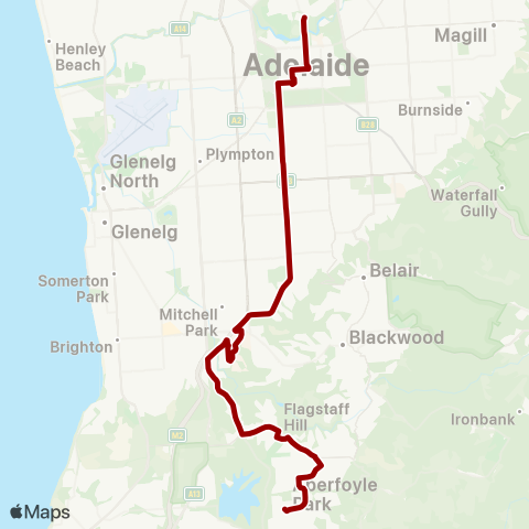 Torrens Transit Aberfoyle Hub - City map