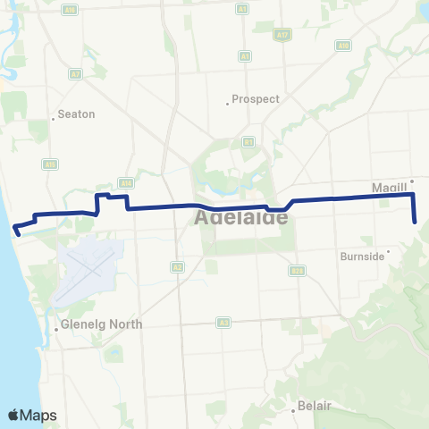 Torrens Transit Henley Beach South - Wattle Park map